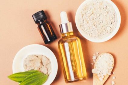 bottles of skincare for private labelling