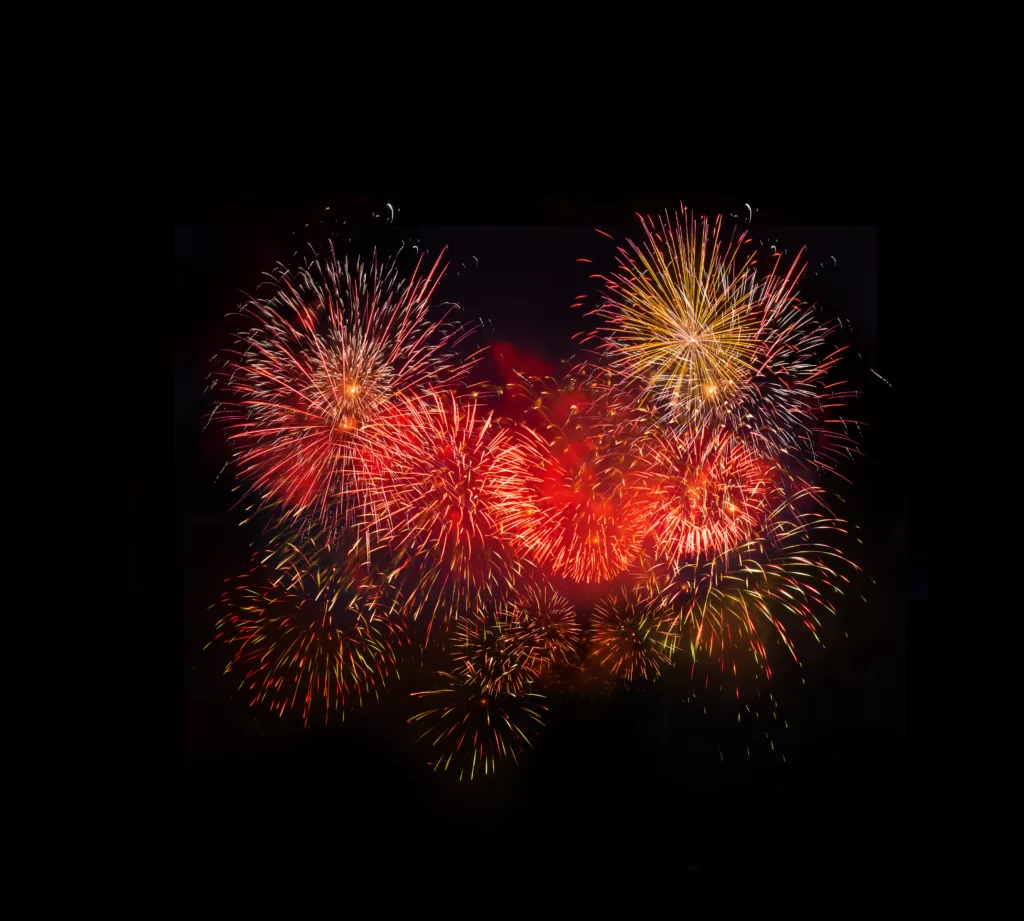 red fireworks