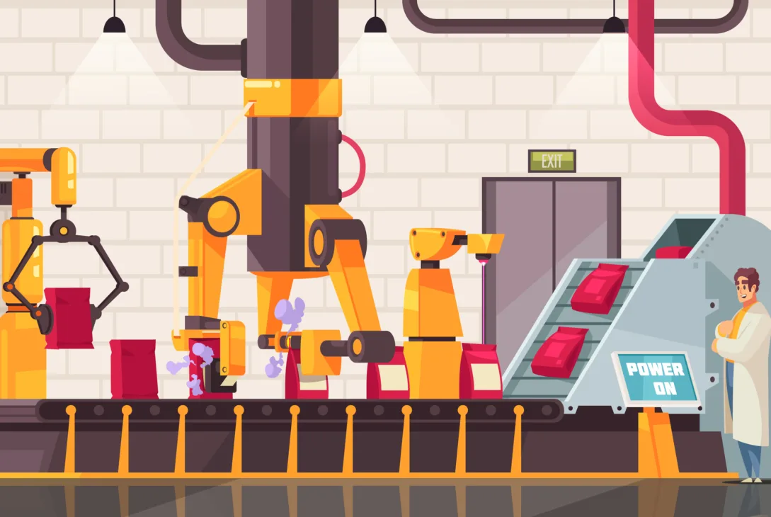 factory automation machines and robotic process automation