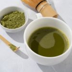 Japanese green tea powder to make matcha