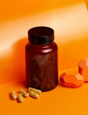 food supplements in a bottle