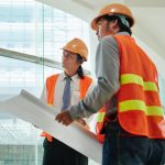 a construction consultant doing work in a building