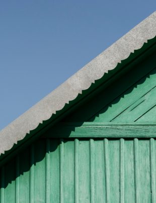 A house built with metal roofs