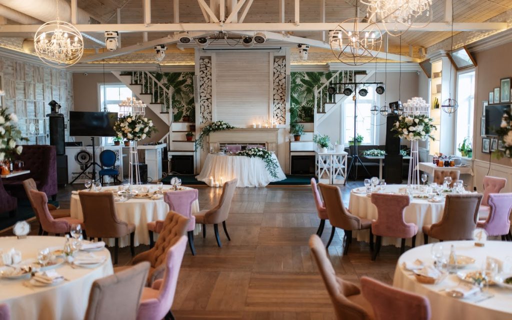An elegant wedding setup at the top event space in Subang Jaya.