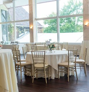 Wedding tables and chairs at the top event space in Subang Jaya.