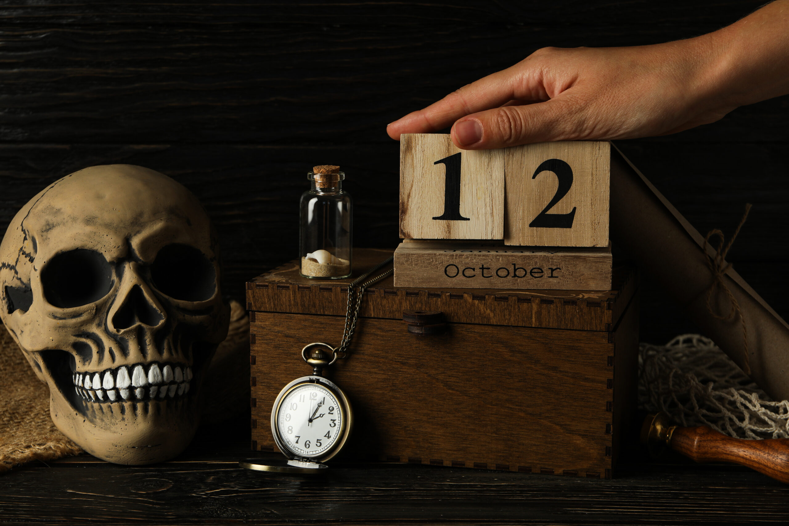 Room full of puzzles in the best horror escape room designed like a haunted prison escape room and escape room haunted house
